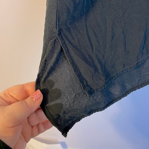 Eileen Fisher Silk Black Mini Shift Dress or Tunic size L - Picture 7 of 16